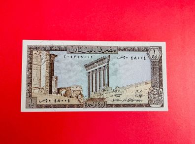 Lebanon  1 LIVRE  1980  Pick 61  ( Uncirculated )