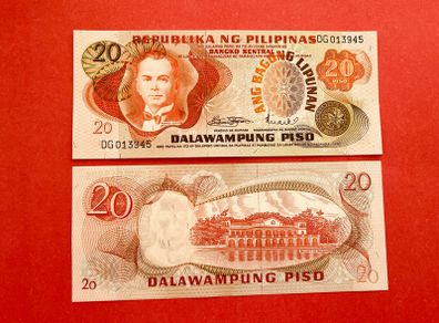 Philippines. 20  Piso  1973  Pick 155a  ( Uncirculated )