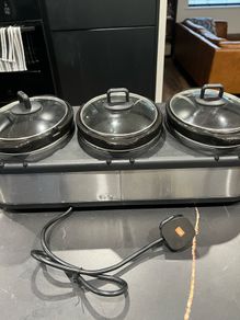 Gourmet 3 pot slow cooker