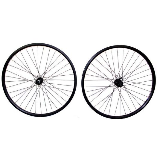 Rear Alloy All Black Nutted Wheel Single Wall