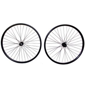 Rear Alloy All Black Nutted Wheel Single Wall