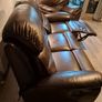 Recliner leather couch [ 2 armchairs are free] Image 10