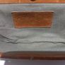 Beautiful Callard Manson Tan Leather Floral Embossed Purse Image 4