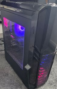 gaming computer and monitor