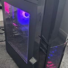 gaming computer and monitor