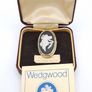 925 vintage sterling silver gold plated Wedgwood brooch Image 10