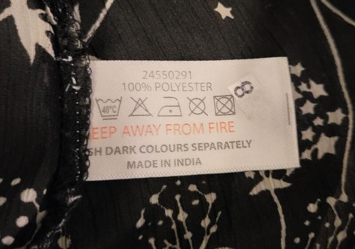 Mystify black sheer top, Size 18