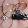 Vintage Sterling Silver 925 Floral Pendant with Separate Black Back and  Sterling Silver Chain Image 8