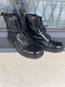 Doc Marten Boots, Black 8 hole, good condition