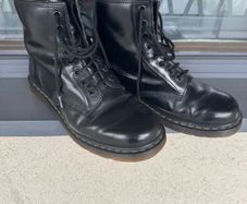 Doc Marten Boots, Black 8 hole, good condition
