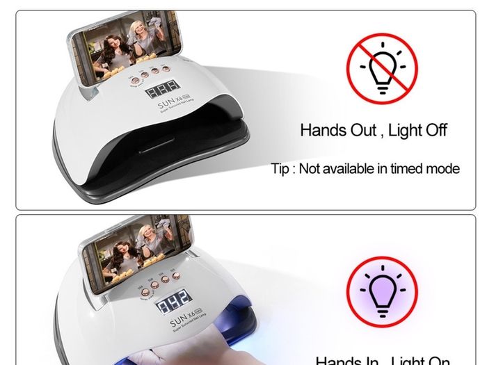 Nail Lamp with Phone Holder 280w 45Leds