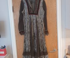 Vers Vintage Crushed  Velvet  Dress. S.12.