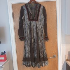 Vers Vintage Crushed  Velvet  Dress. S.12.