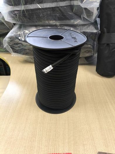 Elastic Shock Cord Bungee  10mm / 50m - Reel Black