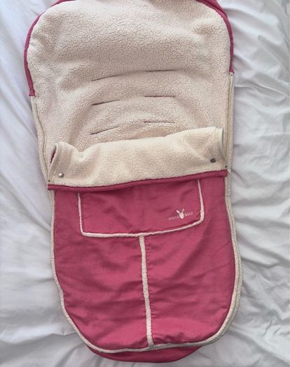 Cerise Pink Wallaboo buggy/stroller footmuff