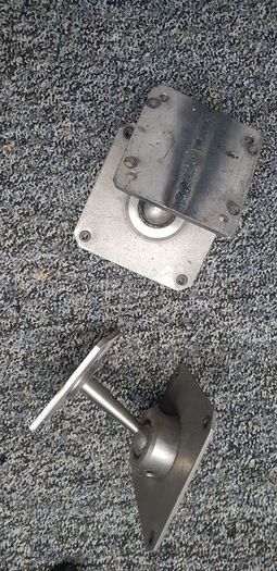 Stainless steel, anodized, ball joint swivel mount