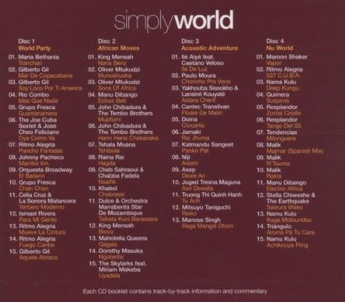 Simply World. 4 x CD Box Set. Free Postage!
