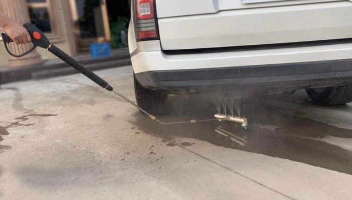 Pressure Washer Undercarriage Cleaner, Under Car Wash, with 45 Degree Angled Wand