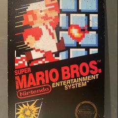 Super Mario Tin Metal sign