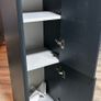 Victoriana Wall Hung Tall Storage Unit - Charcoal Grey Image 4