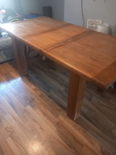 Dining drop leave solid oak tabel