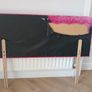Pink velvet headboard Image 2