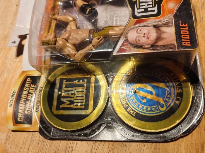 Wwe Mattel Championship showdown series 4 from 2021 Matt Riddle and AJ Styles