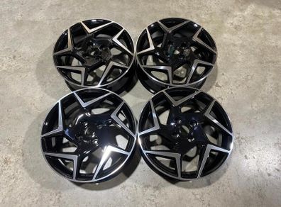 17" Inch Ford Fiesta Alloy wheels 4x108 63.4 TI TDCI ECOBOOST Gloss Black Machined