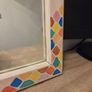 Wooden Framed Wall Mirror Cabinet with Motivational Quotes Image 2