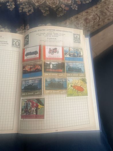 stamp album plus lots of stamps not in album