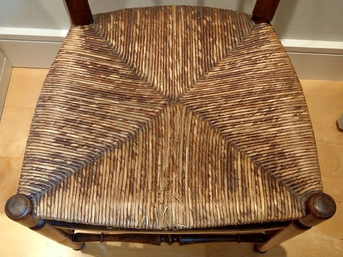 Pair of Edwardian Banister Back Chairs - Stunning!