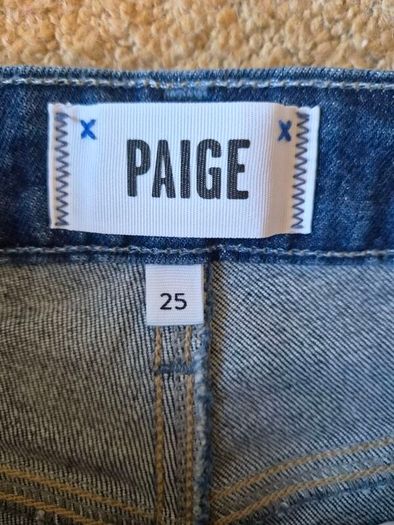 Paige Stella High Rise Straight Leg Jeans - 25W