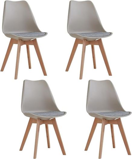 Set of 4 High quality retro styled dining chairs
