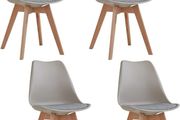 Set of 4 High quality retro styled dining chairs