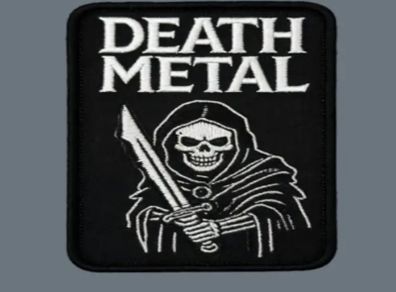 Death Metal Iron / Heat transfer Patch