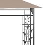 Gazebo with Mosquito Net 6x3x2.73 m Taupe 180 g/m Image 3