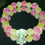 Handmade bracelet crystal pearl gold Image 6