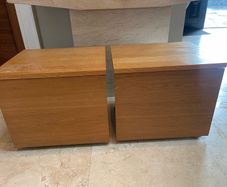 Matching Pair Of Very Solid Bedside Lockers - Tables - Can Deliver
