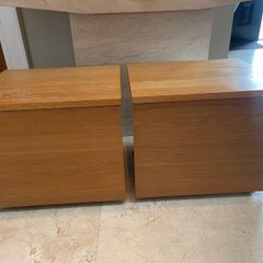 Matching Pair Of Very Solid Bedside Lockers - Tables - Can Deliver
