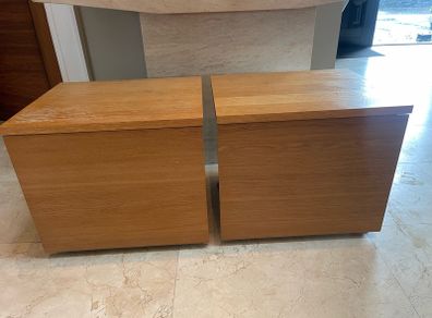Matching Pair Of Very Solid Bedside Lockers - Tables - Can Deliver
