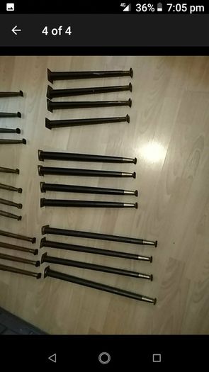 Vintage Ebonized Legs