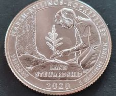 2020 D United States Mint State Quarter Dollar Mash Billings Rockefeller