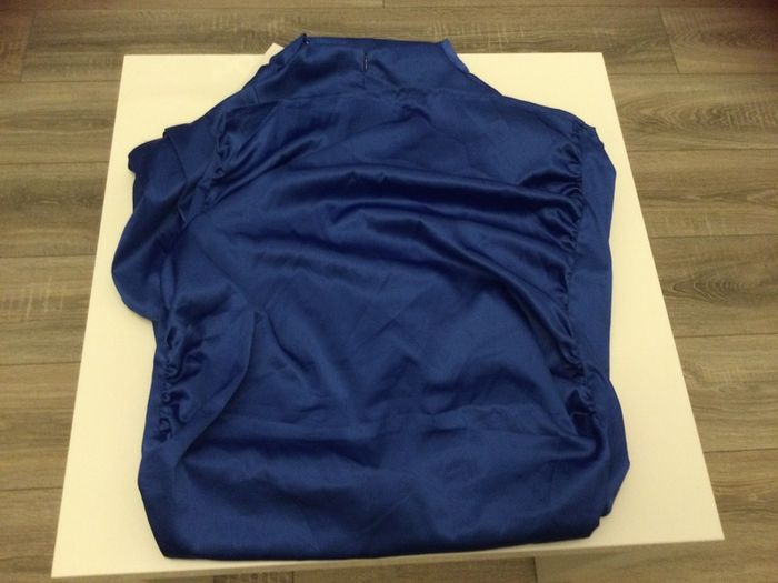 Dress Royal blue satin mini size Large