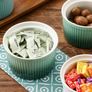 12 Porcelain Ramekins, Henten Home Souffle Dishes Bowls for Baking, Pudding, Creme Brulee, Custard Cups, Serving Dip, Oven, Microwave and Dishwasher Safe Image 4