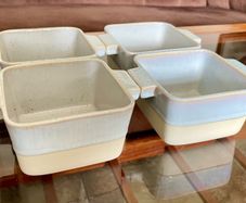 Belleek Living Porto Large Square Ramekin with Handles