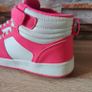 Pink White High Top Trainers size 6 Image 2
