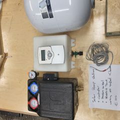 Joule solar pump station with pressure vessel and controller
