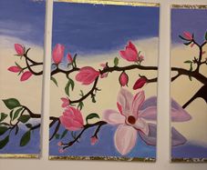 Hand painting on canvasses