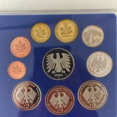 West German 10 Coin Proof Set 1985