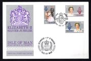 1977 Isle of Man Silver Jubilee of H.M Queen Elizabeth II 1952-1977 Commemorative Stamp First Day Cover (FDC)